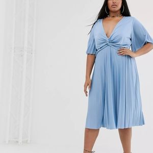 Asos Twist Detail Midi Dress